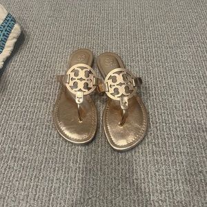 NWT Tory Burch Miller sandals rose gold